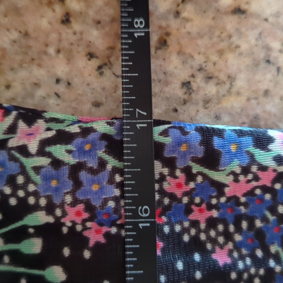 VTG 70's Maxi Dress Size 14 Psychedelic Floral Pattern - Picture 14 of 16